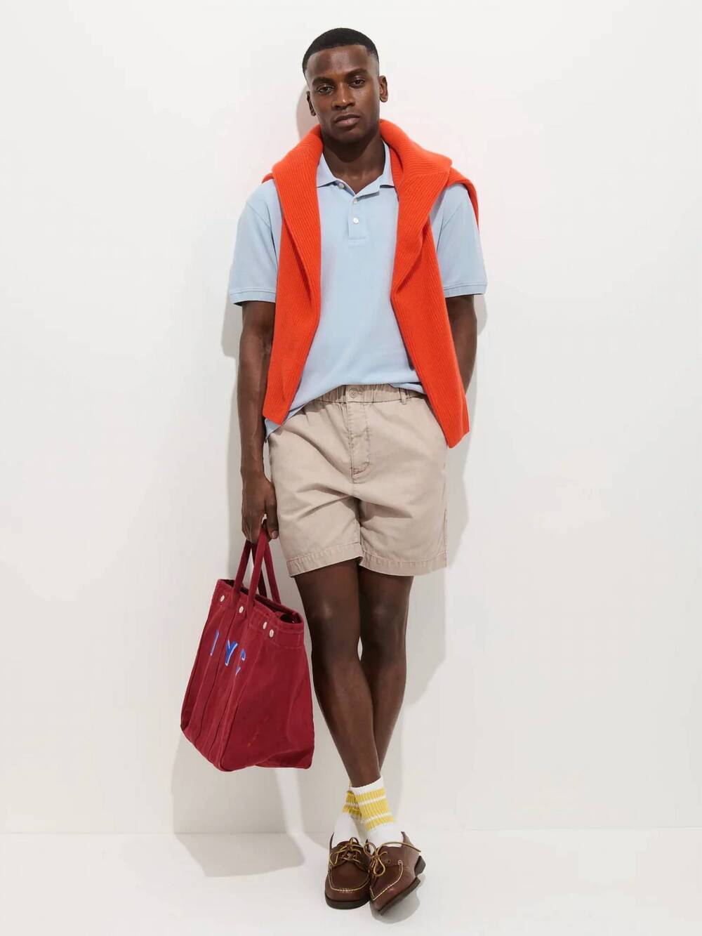 NEW ALEX MILL pull on cotton short in faded grey